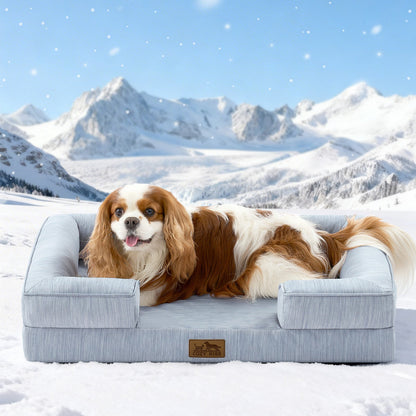 Leakproof C-Shaped Cooling Orthopedic Dog Bed