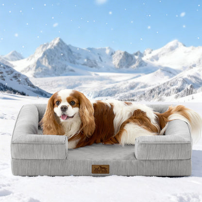 Leakproof C-Shaped Cooling Orthopedic Dog Bed