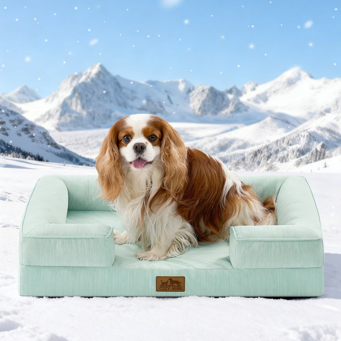 Leakproof C-Shaped Cooling Orthopedic Dog Bed