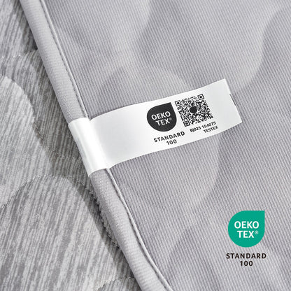 Close up of OEKO-TEX certified fabric, pet friendly and non-toxic textile for dog and cat safe home#color_Light Grey
