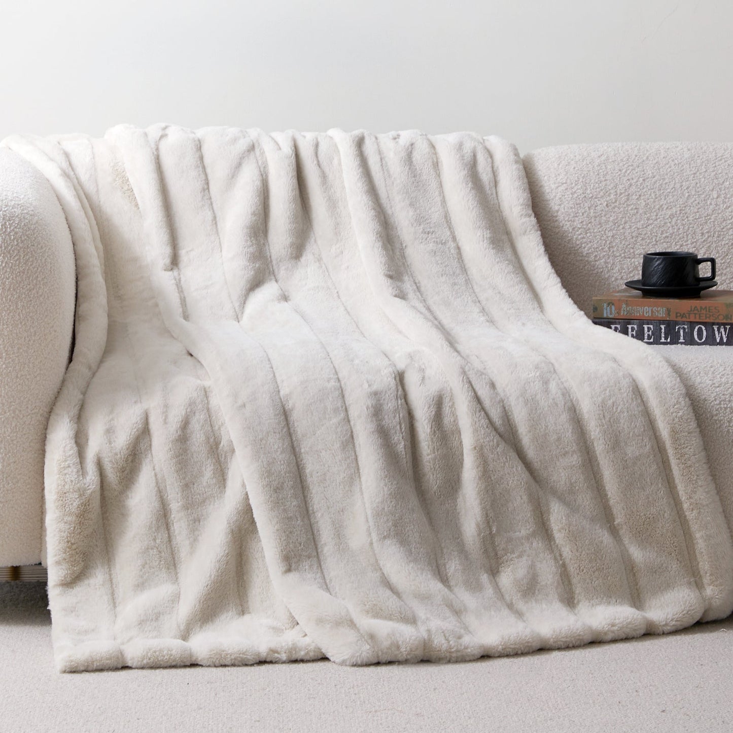 Sheared Faux Fur Throw Blanket