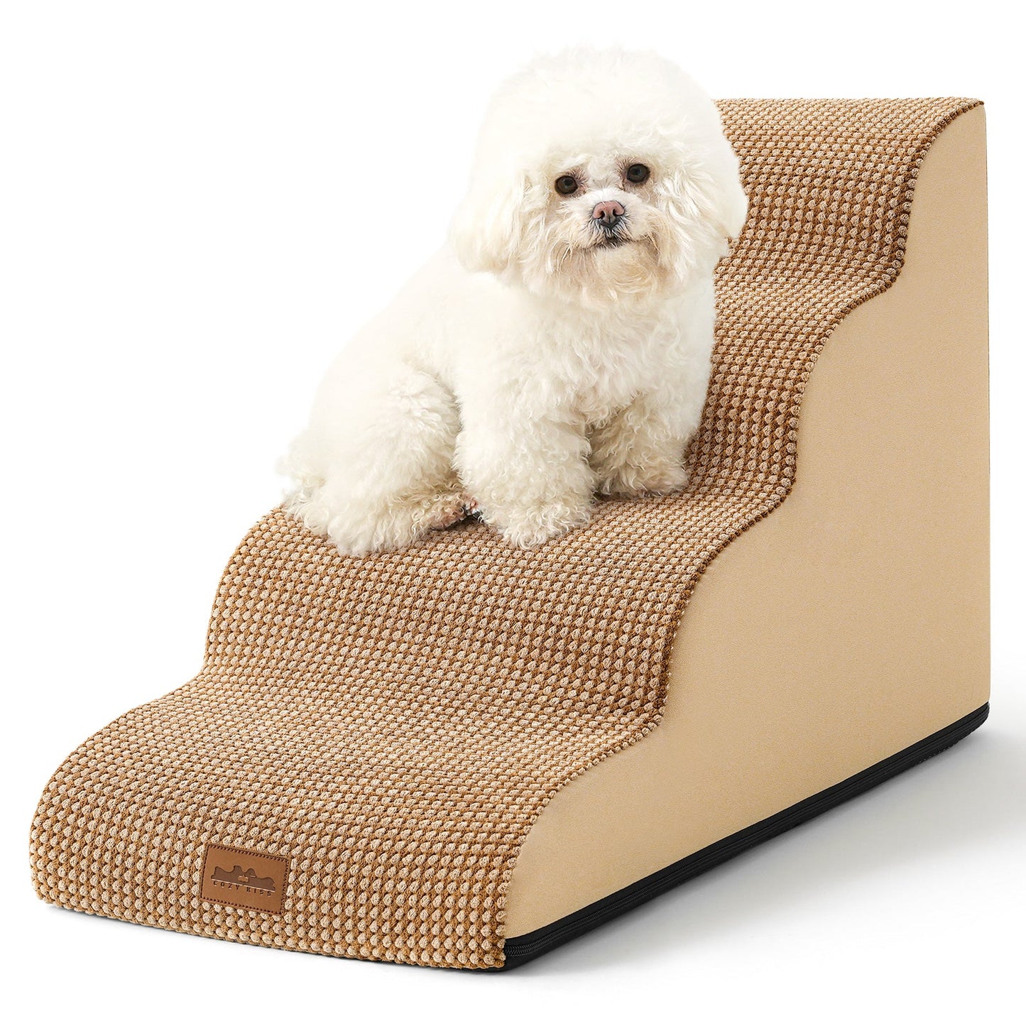 4 Step Curved Joint Protection Foam Pet Stairs