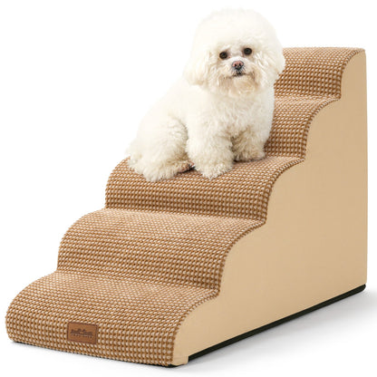 5 Step Curved Joint Protection Foam Pet Stairs