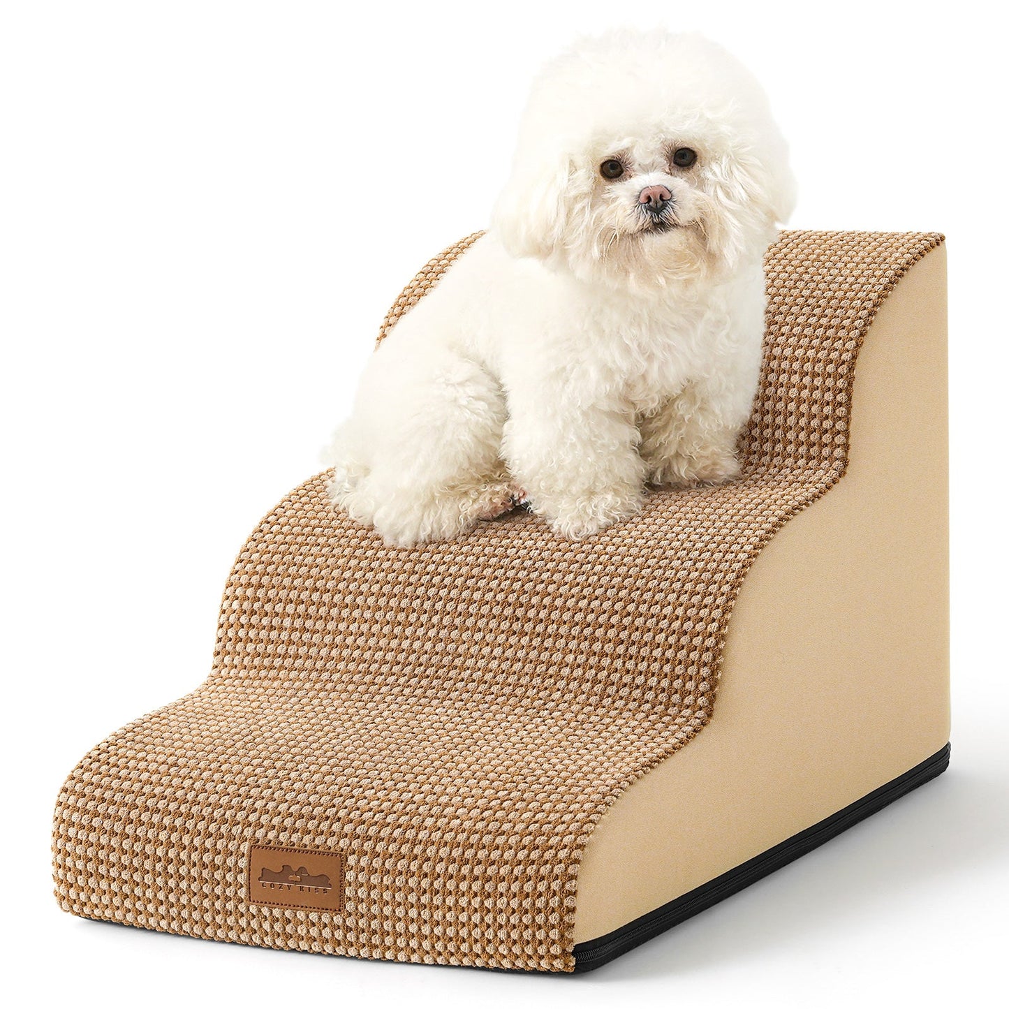 3 Step Curved Joint Protection Foam Pet Stairs