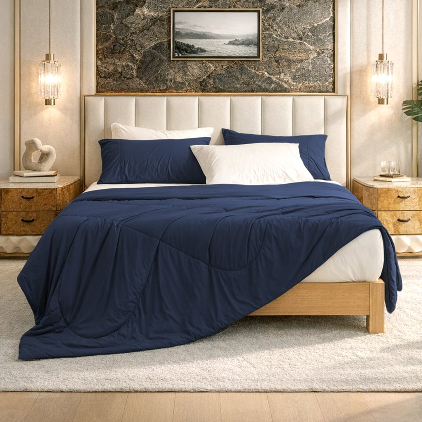 Cloud-Like Extra Cooling Comforter - Mint Green