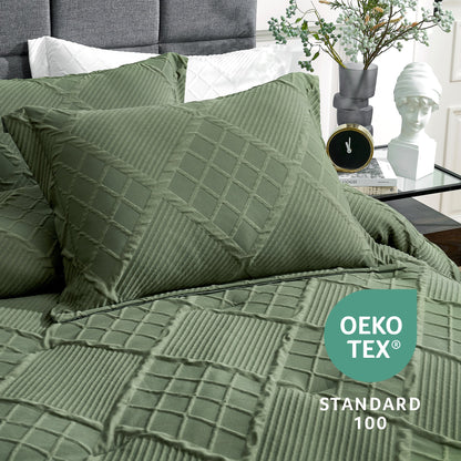 Diamond Jacquard Down Comforter Set