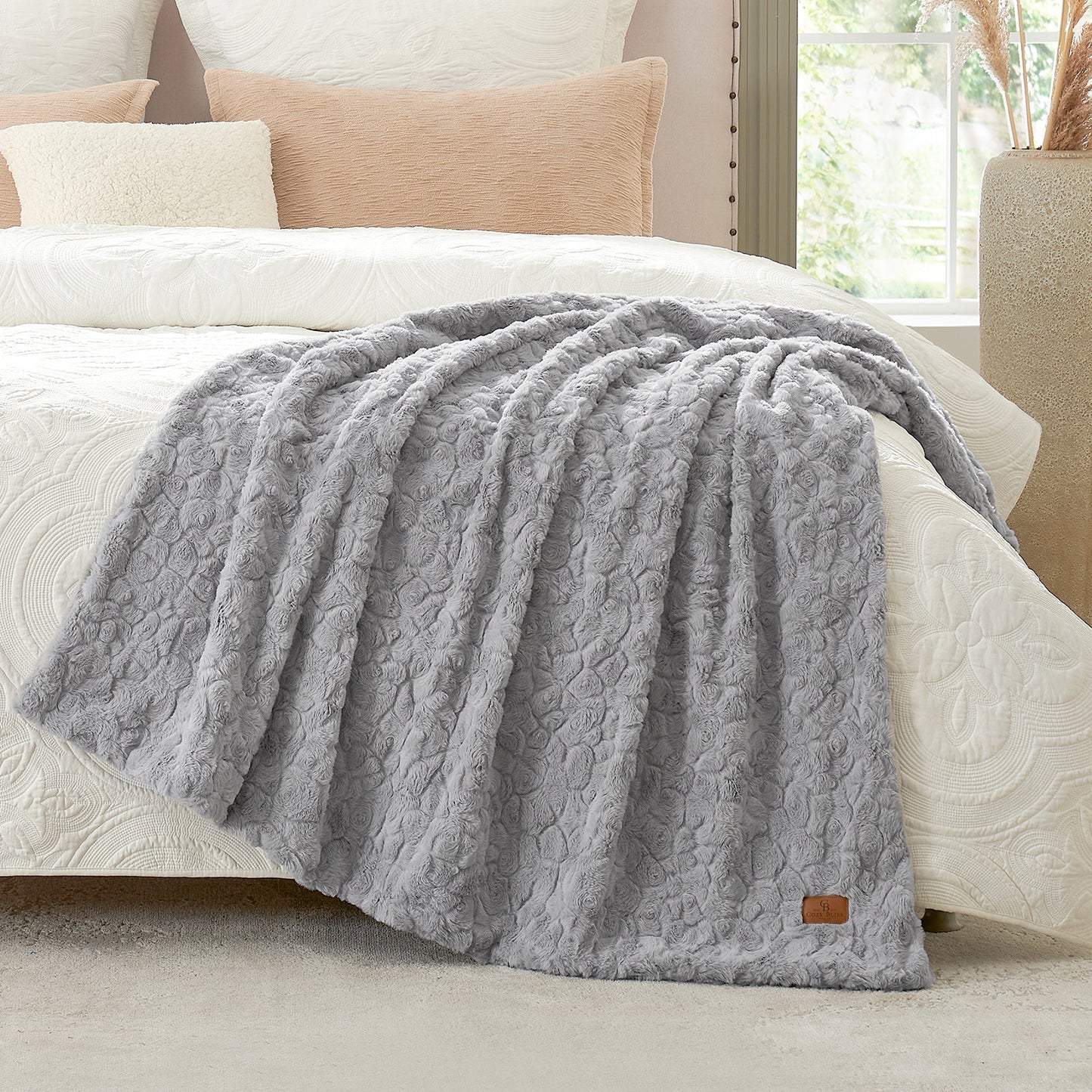 Premium Brushed Faux Fur Throw Blanket